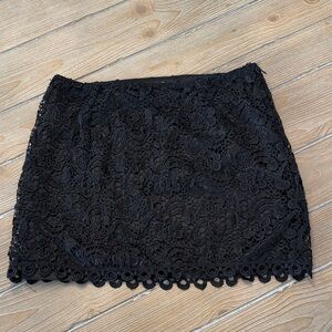 Forever 21 Black Lace Mini Skirt